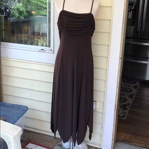 ROMI NICOLE EVENINGS Long Brown Dress, Size 6